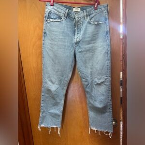 Agolde high rise Riley crop jeans